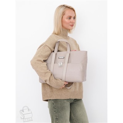 Сумка женская кожаная 1015C apricot Polina&Eiterou