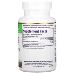 Paradise Herbs, Astragalus, 120 Vegetarian Capsules