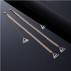 Бретели блестящие со стразами для бюстгальтера, Комплект 2 штуки.