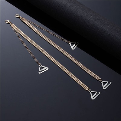 Бретели блестящие со стразами для бюстгальтера, Комплект 2 штуки.