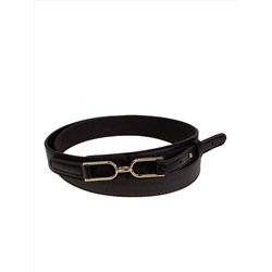 Ремень женский  из искусственной кожи, цвет шоколад