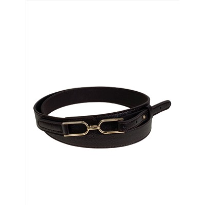 Ремень женский  из искусственной кожи, цвет шоколад