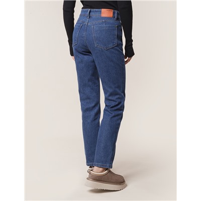 Прямые джинсы на флисе