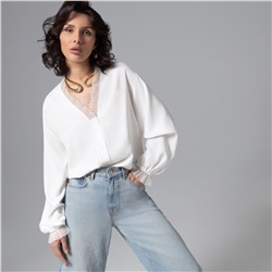 Рубашка нарядная, Моя аура – люкс (белая)