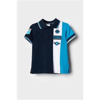 Джемпер трикотажный с воротником поло для мальчиков PLAYTODAY, 1239634