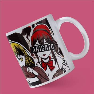 Кружка чайная керамическая ARIGATO, 320 мл, 18+