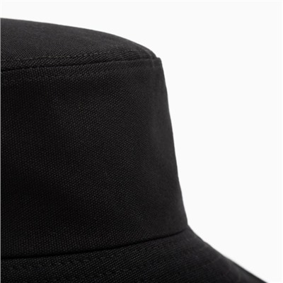 Панама с надписью MINAKU, чёрная, размер 56-58