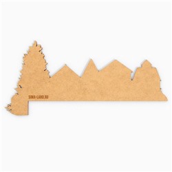 Новогодний декор на раму двери «Домики», 25.5×11.8 см