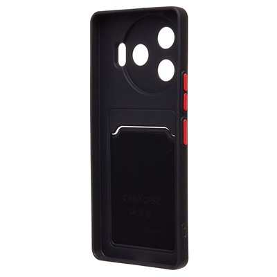 Чехол-накладка - SC337 с картхолдером для "Tecno Camon 30 Pro 5G" (black) (231140)