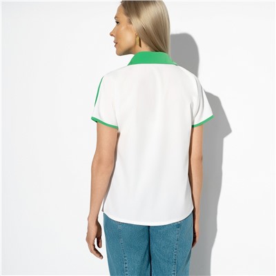 Блуза с контрастным декором, Модное изыскание (ideal)