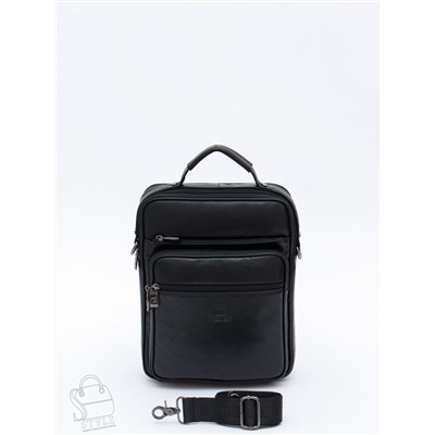 Сумка мужская кожаная 7905-4 black Fuzhinino