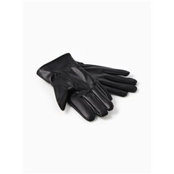 Перчатки женские, безразмерные, с меховым утеплителем, чёрные