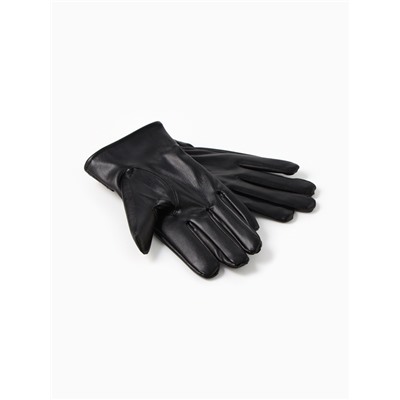 Перчатки женские, безразмерные, с меховым утеплителем, чёрные