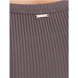 Топ из трикотажа в широкий рубчик