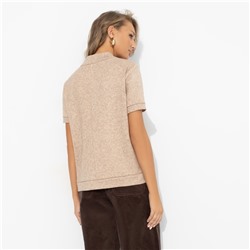 Водолазка из экозамши, Фирменное приветствие (песочная)