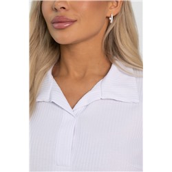 Лонгслив с воротничком Ритм жизни (белый) Б14407-6М