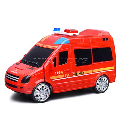 Робот трансформирующийся в машину скорой помощи, в коробке