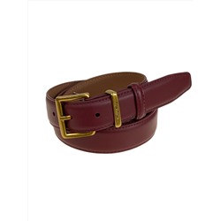 Ремень женский из натуральной кожи, цвет бордовый