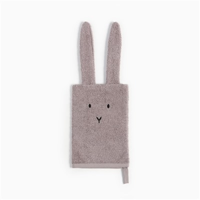 Набор «Крошка Я» (полотенце-уголок, рукавица, нагрудник), хлопок 100%, розовое