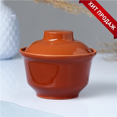 УЦЕНКА Горшок керамический для запекания «Застолье» 0.4 л, нет крышки