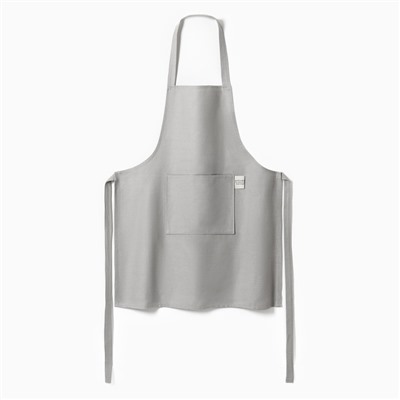 Фартук «Этель» Kitchen, 60×70 см, светло-серый, 100% хлопок, саржа 250 г/м²