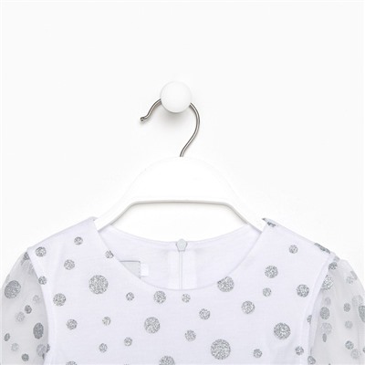 Платье нарядное для девочки KAFTAN, «Снежинка», рост 98-104 см, белое