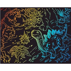 Гравюра 20х25,5 см SGHK №66 "Спинозавр" (мульти) Hobbius