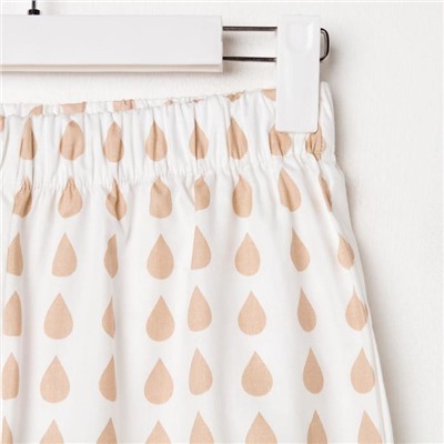 Брюки домашние женские KAFTAN Drops, размер 44-46, белые