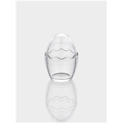 Конфетница «Яйцо», 80 мл, 6.3×9 см, стекло, прозрачная