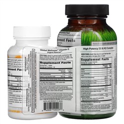 Irwin Naturals, Высокоэффективный комплекс D3 и K2, 60 желатиновых капсул + витамин C, 500 мг, 30 капсул