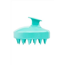 Nail Art Массажная силиконовая щетка для мытья волос и кожи головы, зеленый KRISTALLER, 1106126