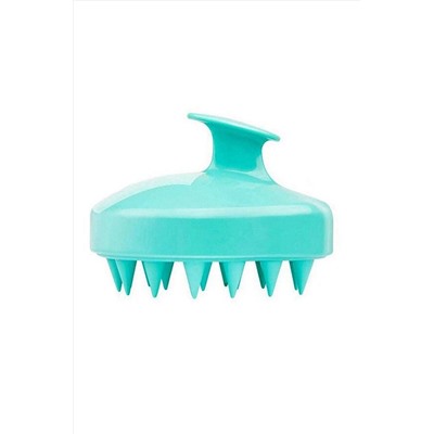 Nail Art Массажная силиконовая щетка для мытья волос и кожи головы, зеленый KRISTALLER, 1106126