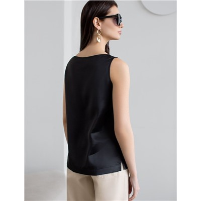 Элегантный топ из струящегося сатина