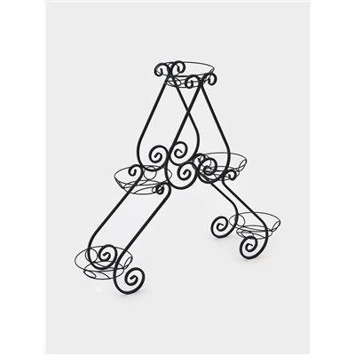 Подставка для цветов «Букет», d=17 см, цвет чёрный