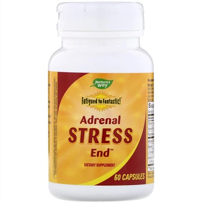 Nature's Way, Fatigued to Fantastic!, Adrenal Stress End, 60 капсул