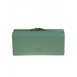 Женское портмоне из искусственной кожи, цвет светло зеленый
