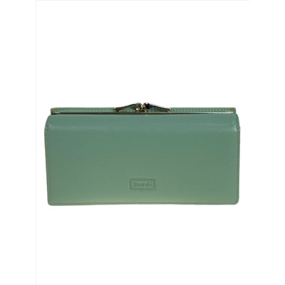 Женское портмоне из искусственной кожи, цвет светло зеленый