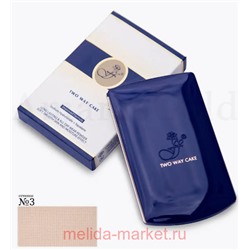 Ffleur Пудра компактная 2 в 1 Two Way Cake тон 03 бежевый