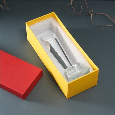 Фигурка стекло «Стела наградная. Приз - Чемпион», 8×8×22 см