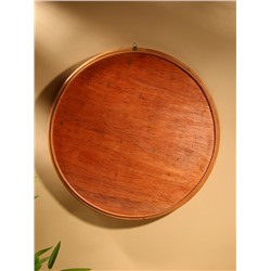 Зеркало настенное, 63×63×3 см, ротанг