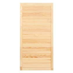 Жалюзийная дверь для бани и сауны, 120.5×59.4 см, хвоя