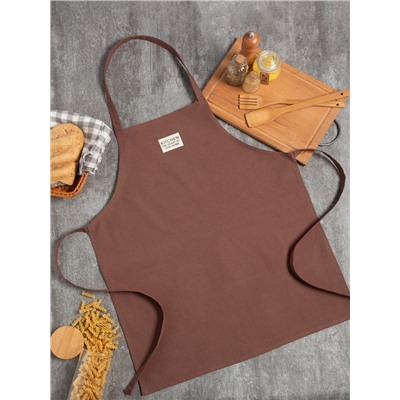 Фартук Этель «Kitchen» 60×70 см, цвет коричневый, 100% хлопок, саржа 220 г/м²