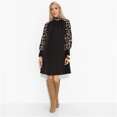 Платье комбинированное, Леди элегант (восхищение)