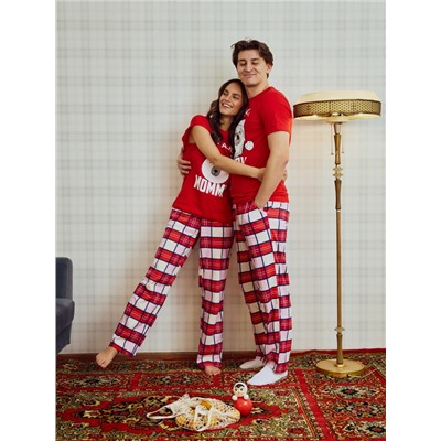 Пижама новогодняя женская (футболка, брюки) KAFTAN Bear, размер 52-54 49