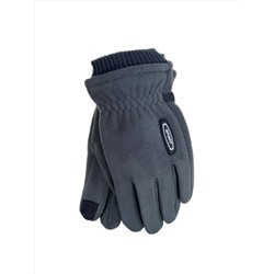 Утеплённые мужские перчатки  цвет серый