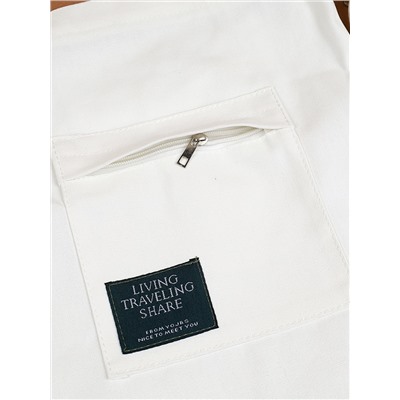 Сумка дамская шоппер 34х5х38 белый / MIR - 01 /уп 30/