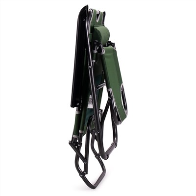 Кресло шезлонг ЗЕЛЕНЫЙ №4 47х152х93 /уп4/