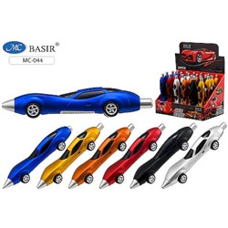 Ручка автоматическая шариковая-игрушка МС-044 "ГОНОЧНАЯ МАШИНА" 0,5мм, синий, ассорти Basir