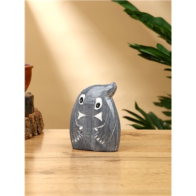 Набор сувенирный «Привидения», h=12 см, h=9 см, h=7 см, дерево, серый