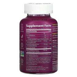 Fruily, Organic Elderberry Kids Immune, With Vitamins C & D, Zinc, Mixed Fruit, 50 Gummies